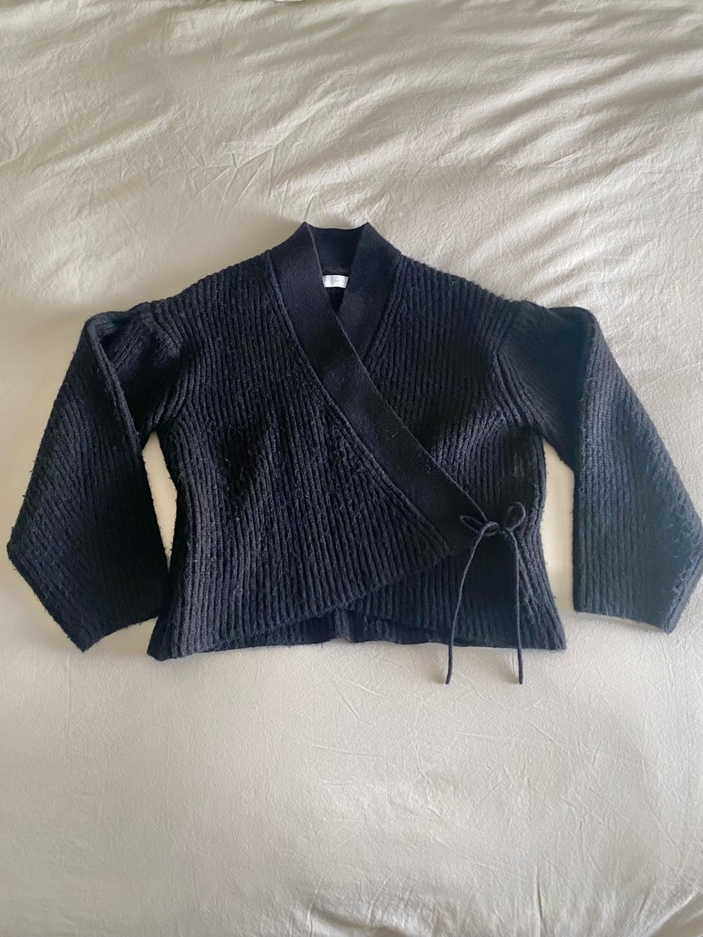 OAK + FORT Wrap Tie Sweater